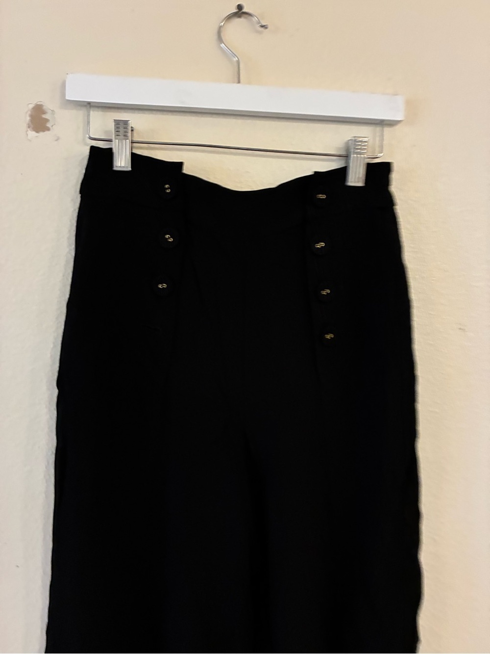 Zimmermann Women’s Wide Leg Pants Crepe Button Detail Size 0 Workwear Designer - Picture 4 of 6